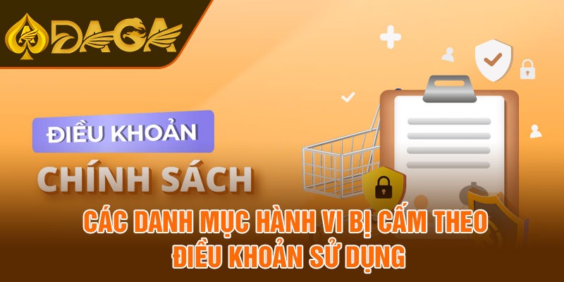 Các danh mục hành vi bị cấm theo điều khoản sử dụng
